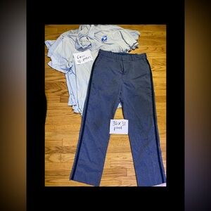 Vintage Postal Like Uniform Pants Size 36x31 used *4 free polo..sz XL-free
